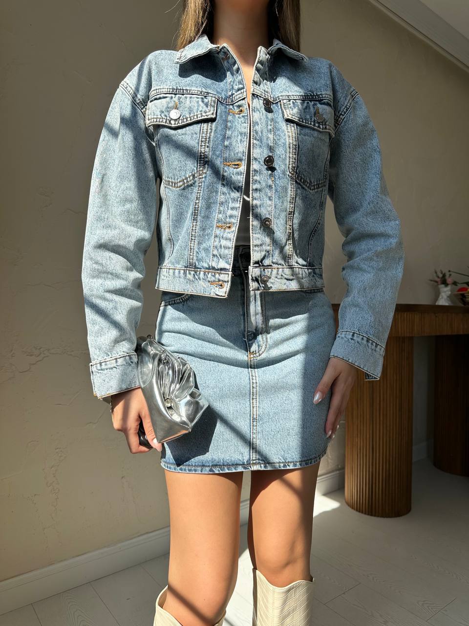 ikili denim takım