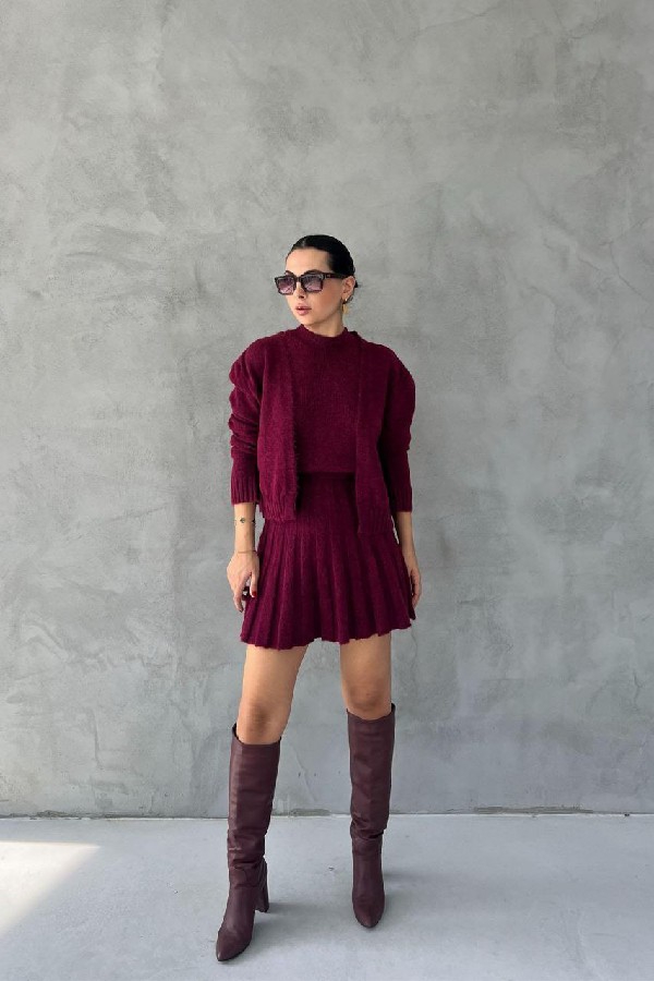 Şardonlu Üçlü Takım Şıklığı