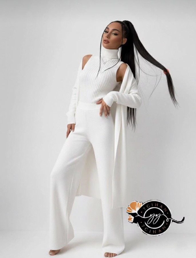 Kumaş Triko Üçlü Takım