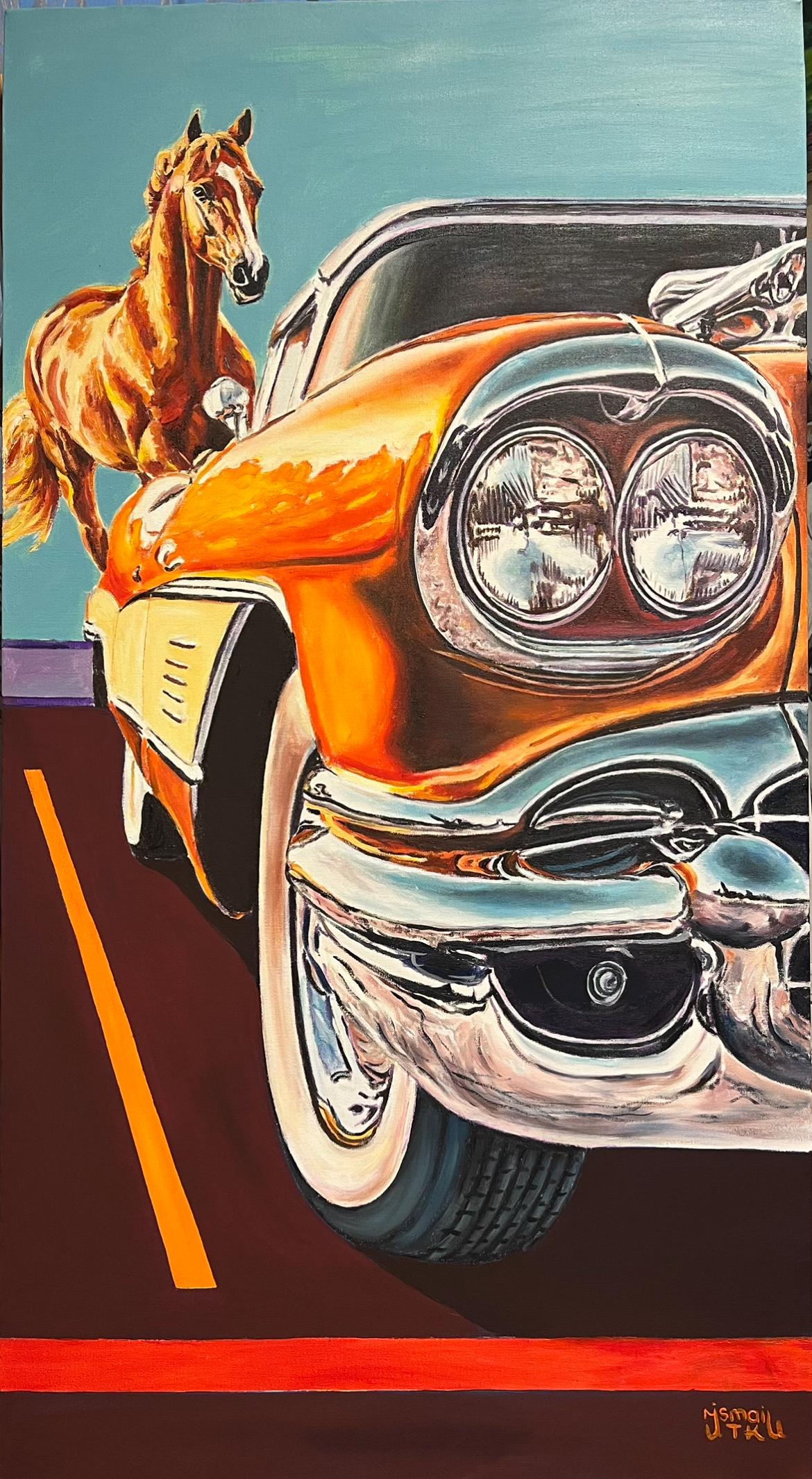 Turuncu Klasik Araba