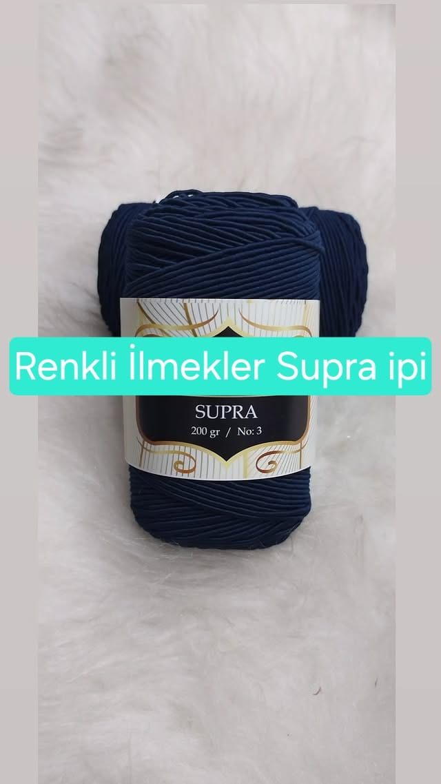 Supra İpi Ebruli Sİmli Düz Renkler 200gr
