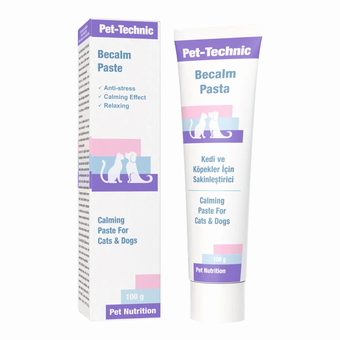Pet-Technic Becalm Pasta, Kedi Köpek Stres ve Anksiyete Azaltıcı, Doğal Sakinleştirici Takviye, 100 g