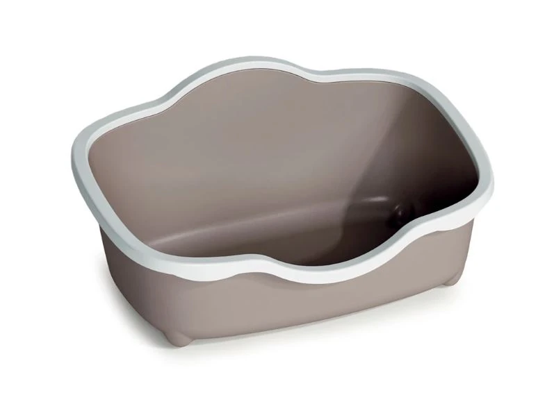 Stefanplast Tres Chic Bej / Beyaz Açık Kedi Tuvaleti 56*38,5*26