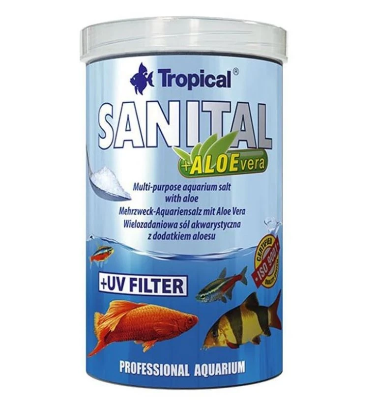 Tropical Sanital Aloe Vera İlaveli Zengin İçerikli Akvaryum Tuzu 120 Gr