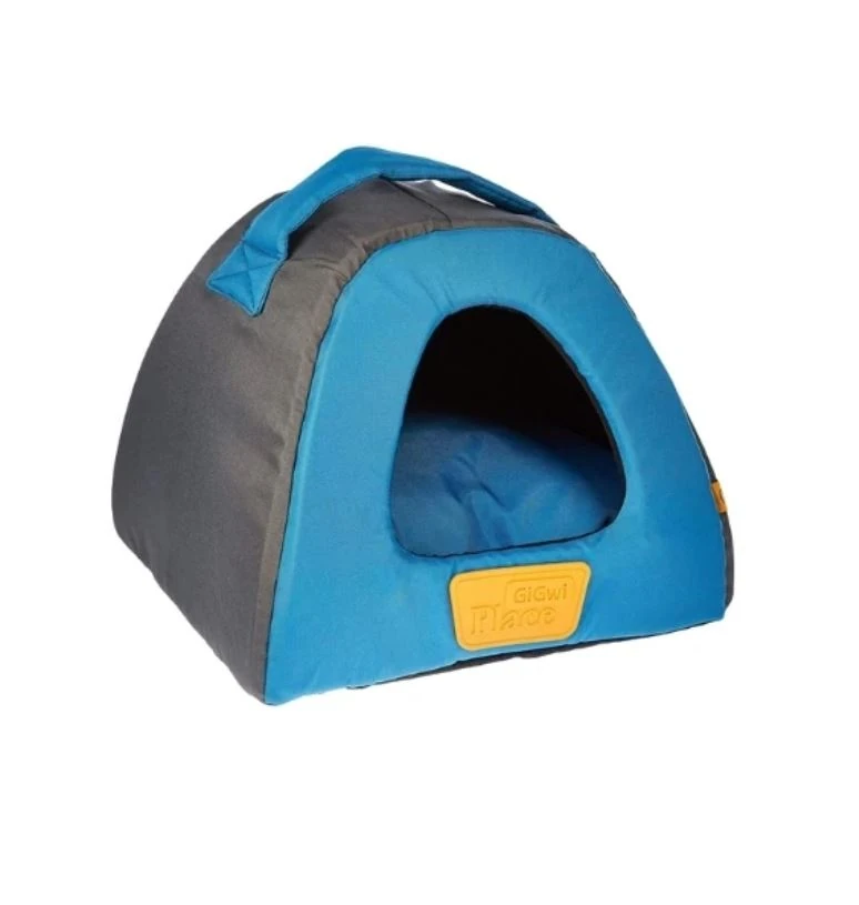 Gigwi Üçgen Kanvas Kumaş Kedi ve Küçük Irk Köpek Yatağı