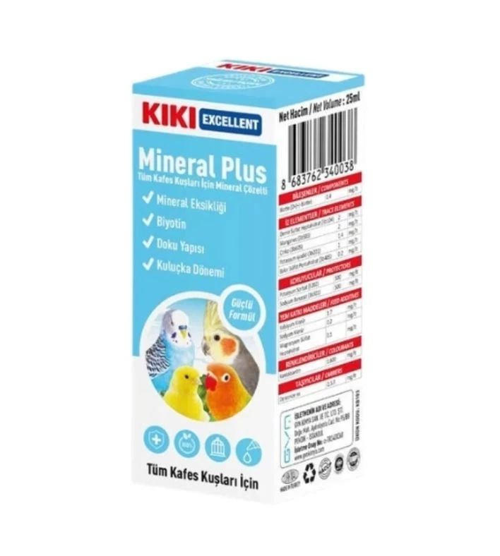 Kiki Excellent Kuşlar için C Vitamini Sıvı Damla 25 Ml