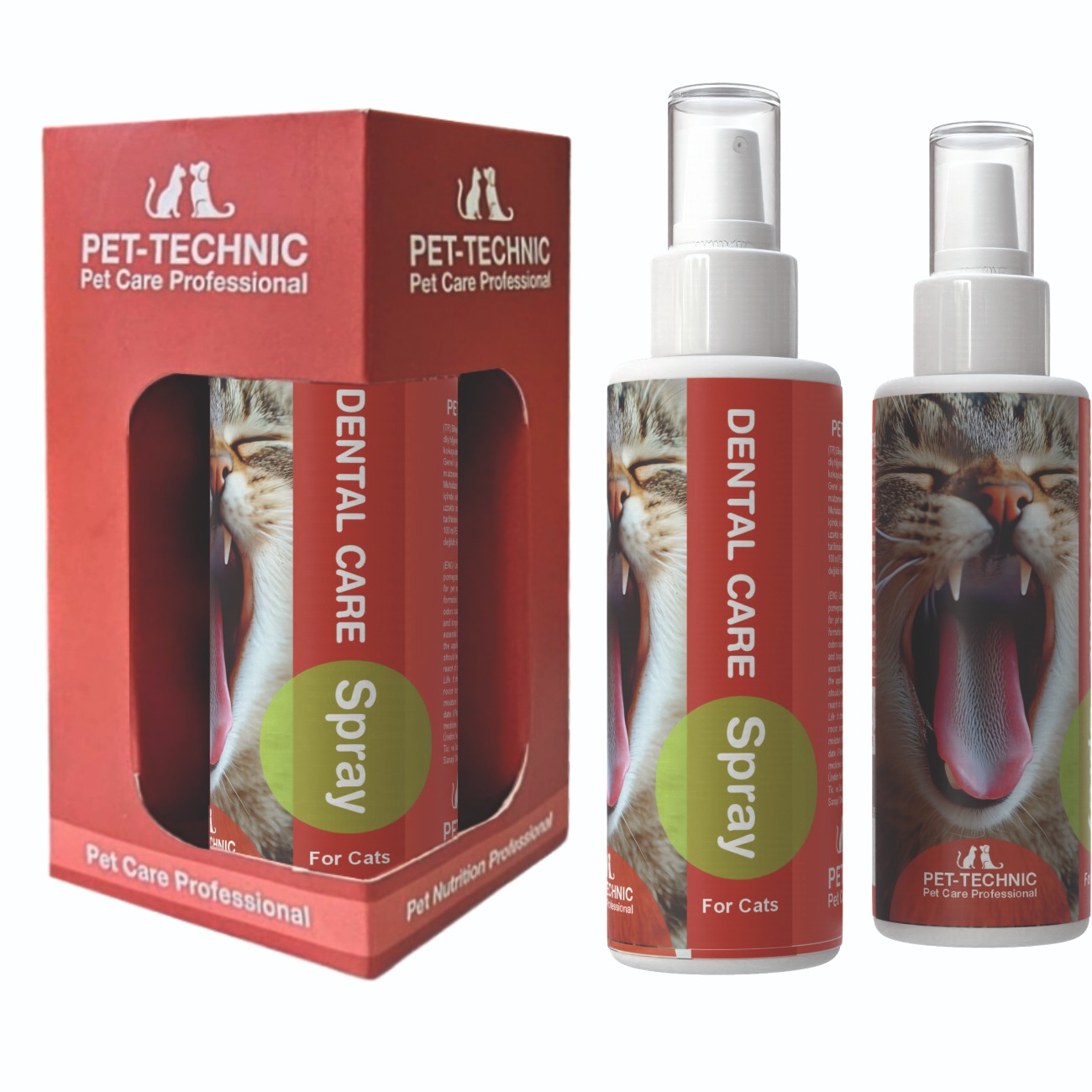 Pet-Technic Dental Care Spray 100 ml -Kediler İçin Ağız ve Diş Bakım Suyu