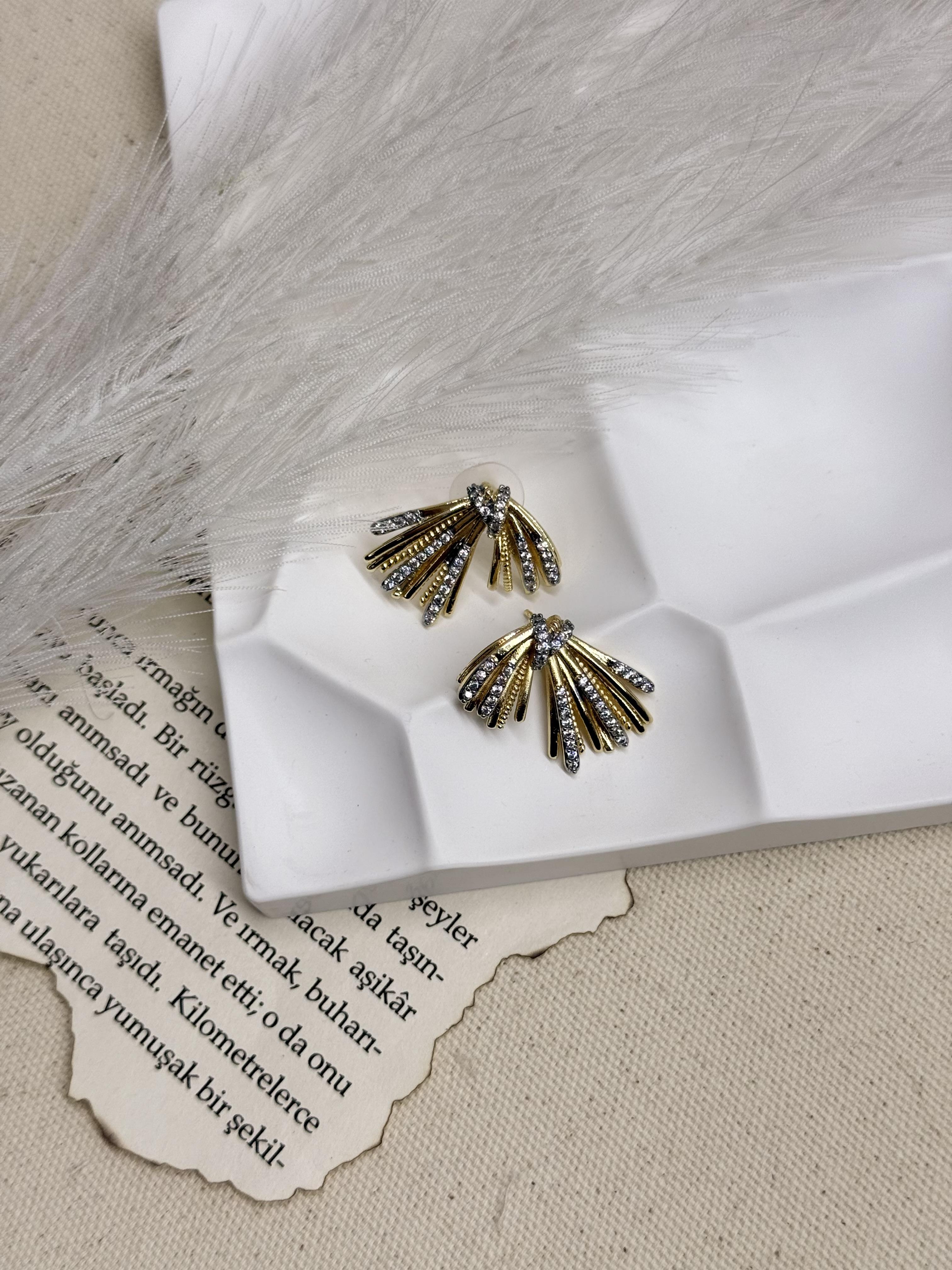 Çift Renk Mix Küpe