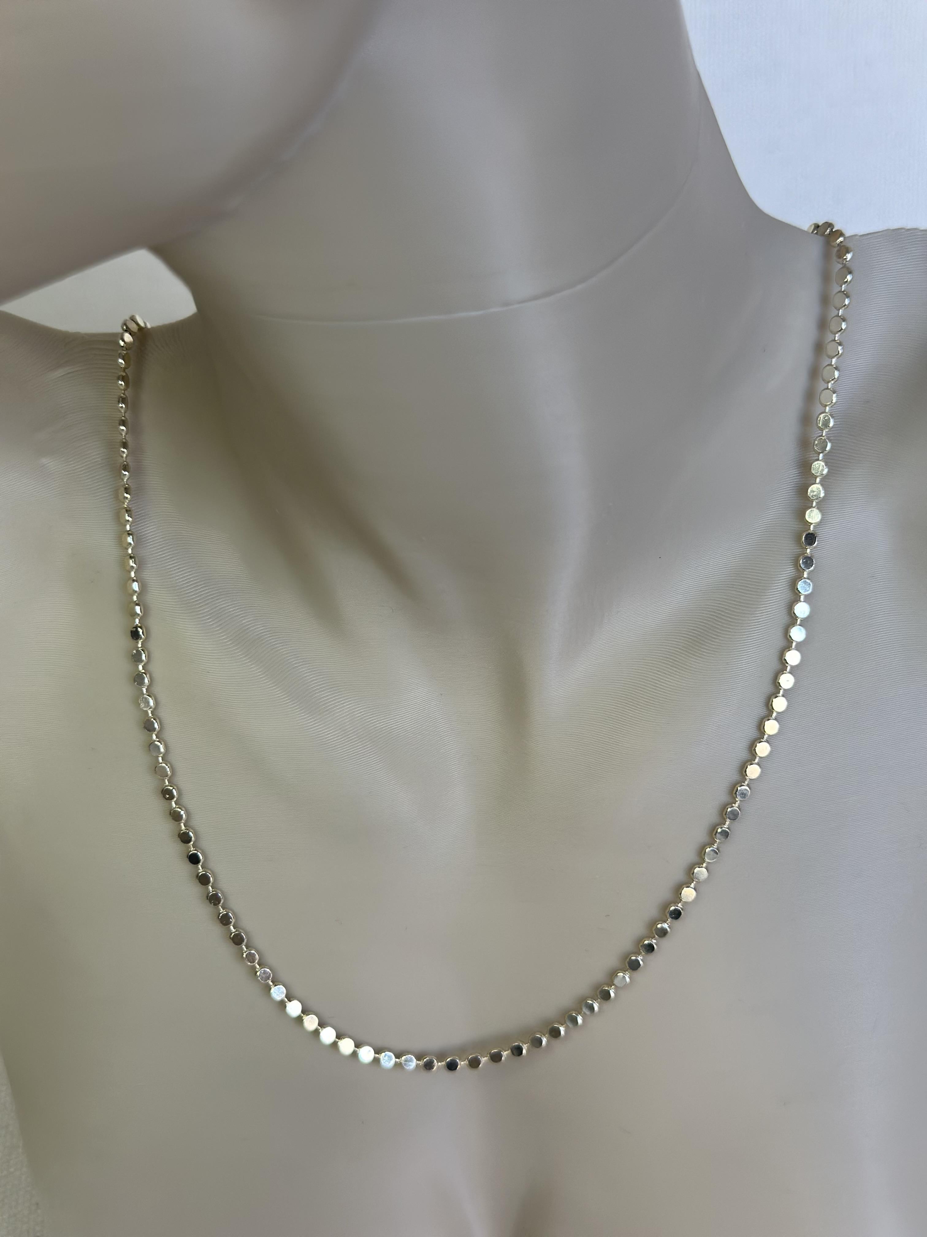 14K İnce Petek Zincir Kolye (40-45 CM)