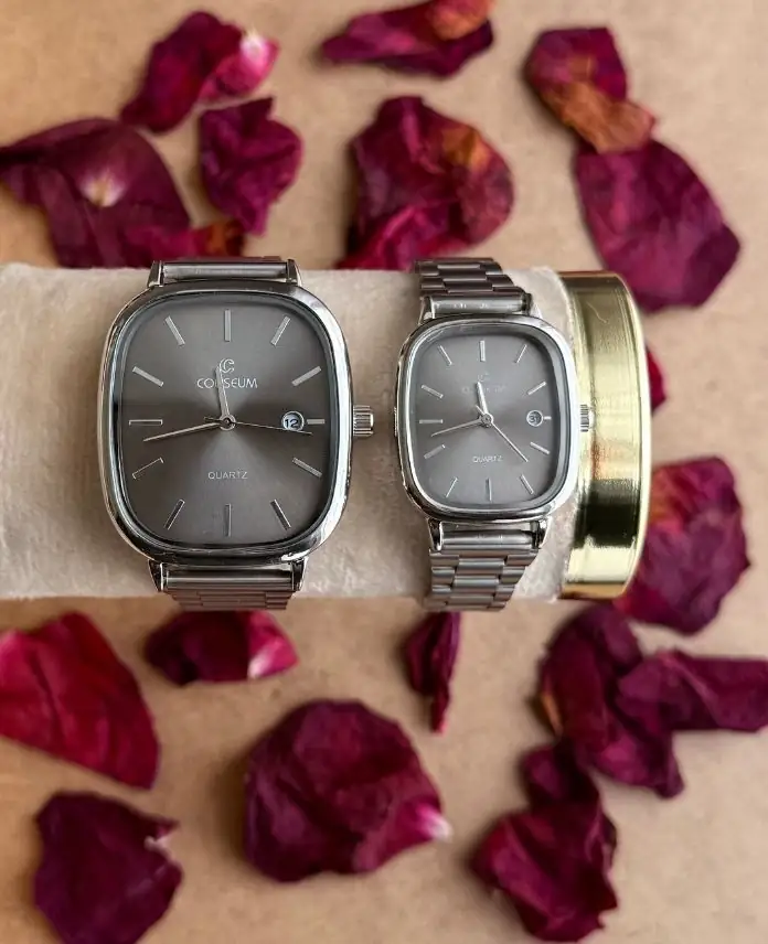 Çift Saat Seti - Gri