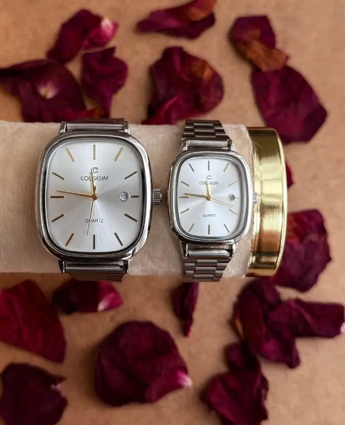 Çift Saat Seti - Beyaz