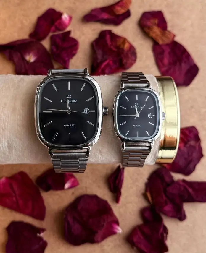 Çift Saat Seti - Siyah