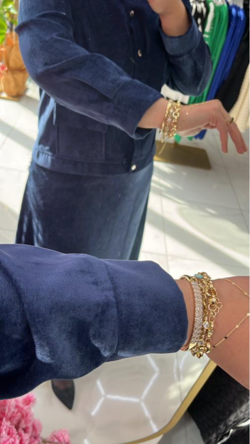 Kadife Etekli Takım