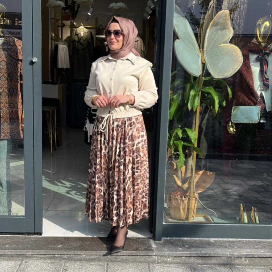 Skuba Dalgıç Leoparlı Etekli Takım