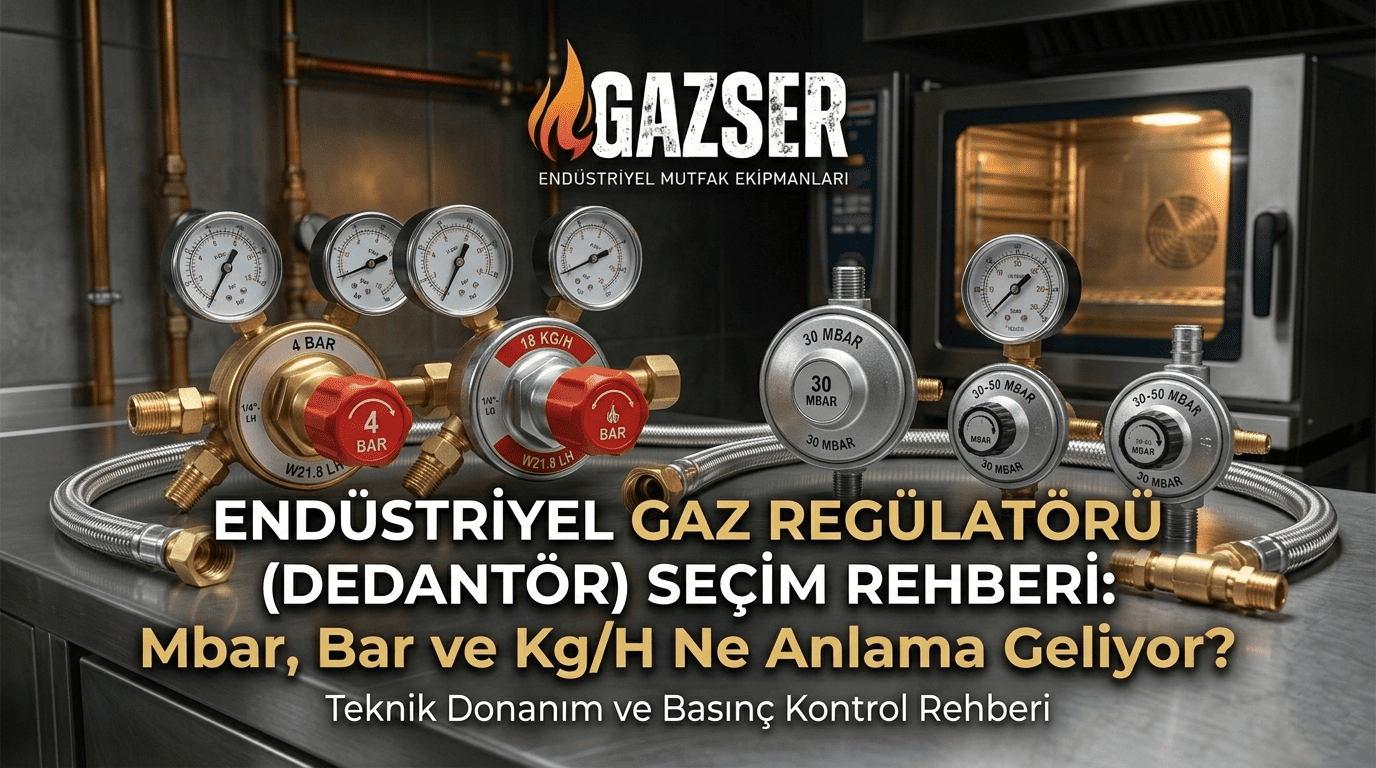 Endüstriyel Gaz Regülatörü (Dedantör) Seçim Rehberi: Mbar, Bar ve Kg/H Ne Anlama Geliyor?