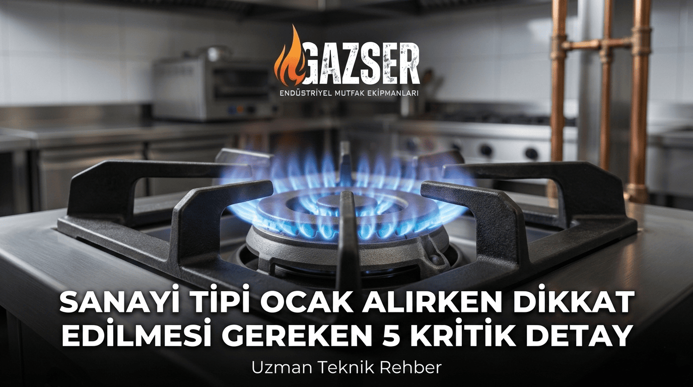 Sanayi Tipi Ocak Alırken Dikkat Edilmesi Gereken 5 Kritik Detay