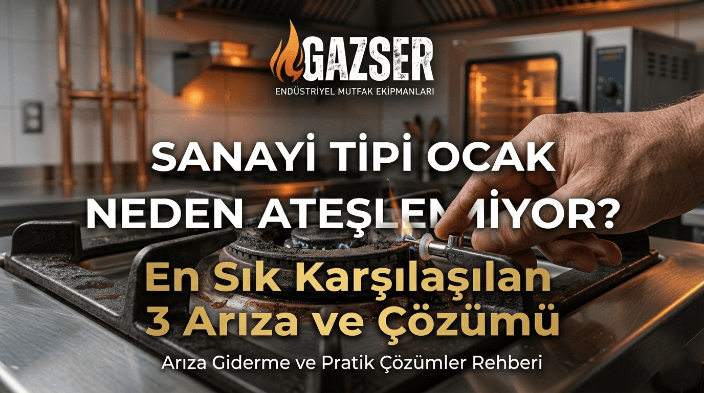 Sanayi Tipi Ocak Neden Ateşlemiyor? En Sık Karşılaşılan 3 Arıza ve Çözümü