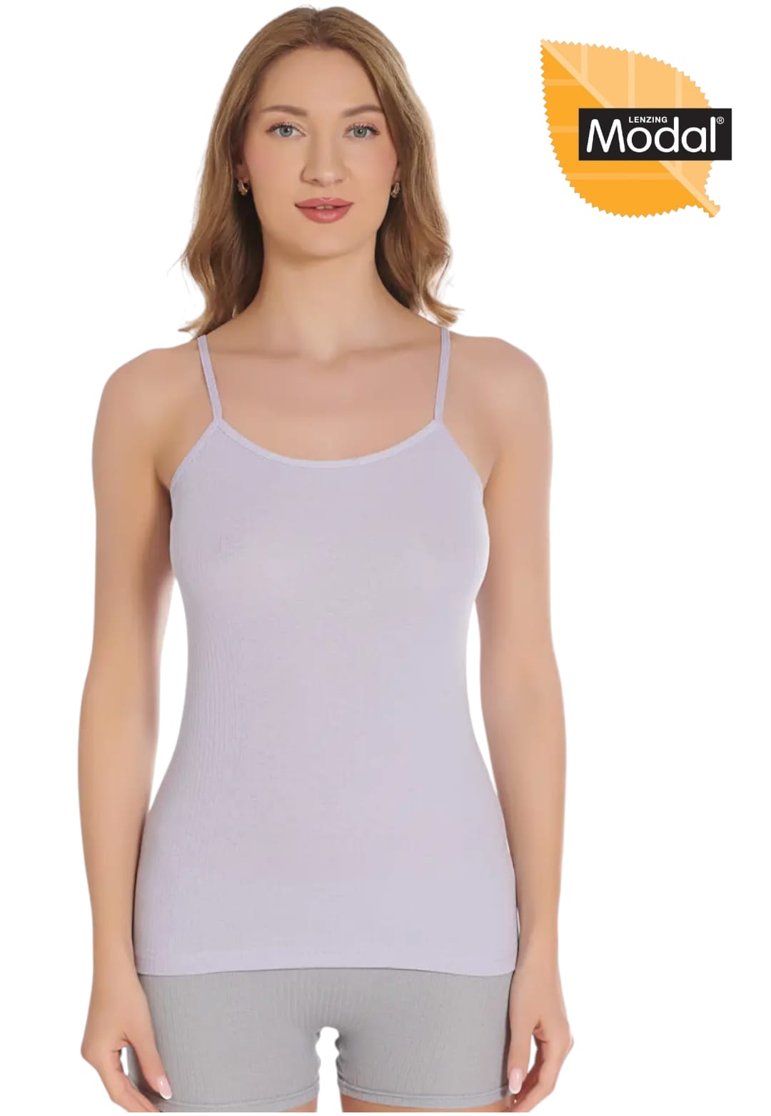 Gümüş 7012 Kadın Modal Elastan İp Askı Atlet Lila