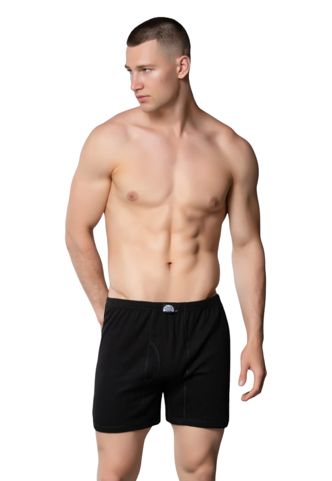 Gümüş 3058 Erkek Ribana (Likralı) Arjantin (Paçalı) Külot Siyah